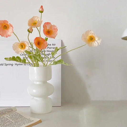 Glas Blumenvase – Elegante Deko Vase für Blumen und Kunstblumen