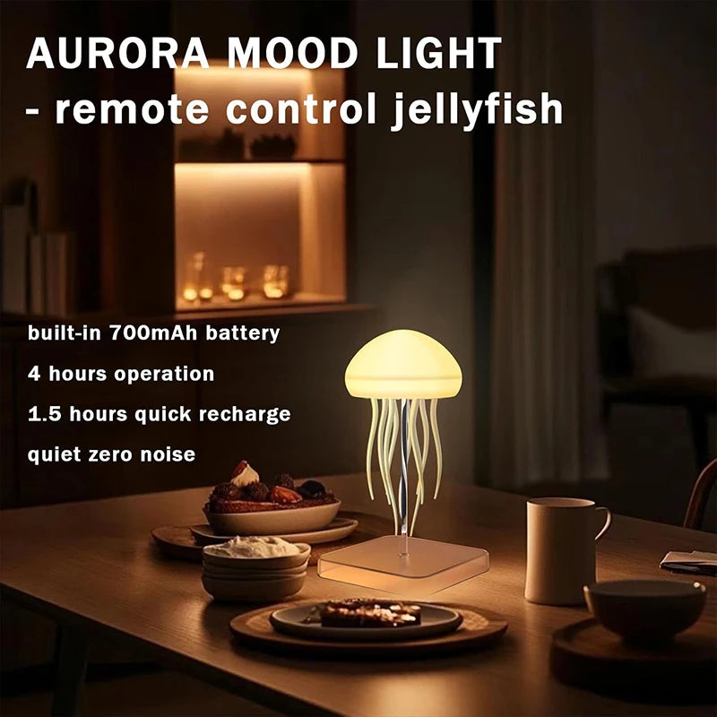 Quallen Lampe – LED Stimmungslicht mit Fernbedienung & 9 Farben
