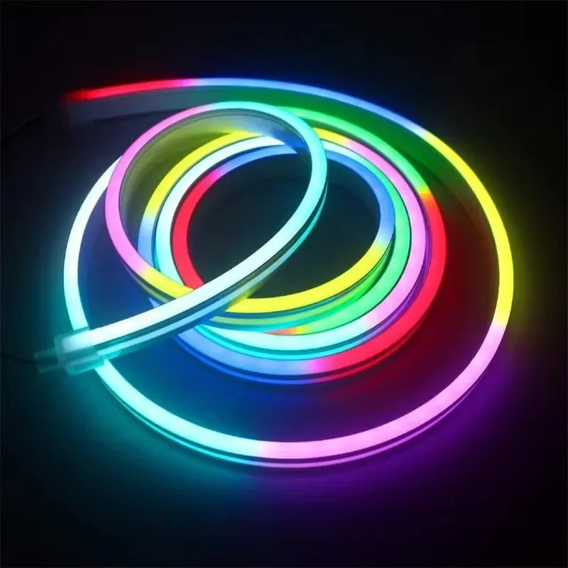 Flexibler LED Streifen mit Musik-Synchronisation und App-Steuerung