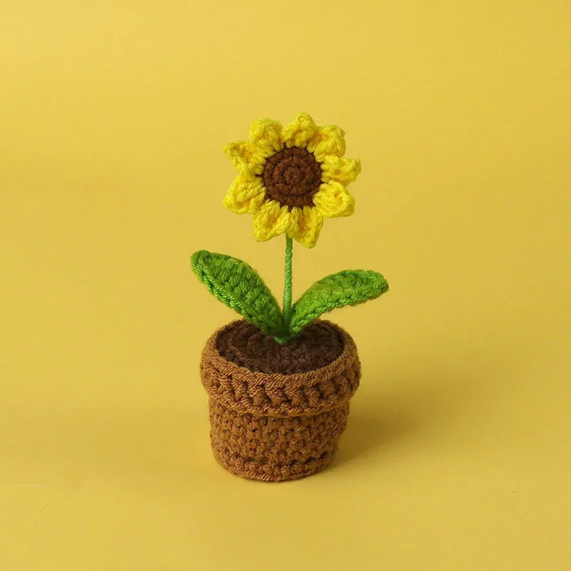 Gehäkelte Mini Sonnenblumen