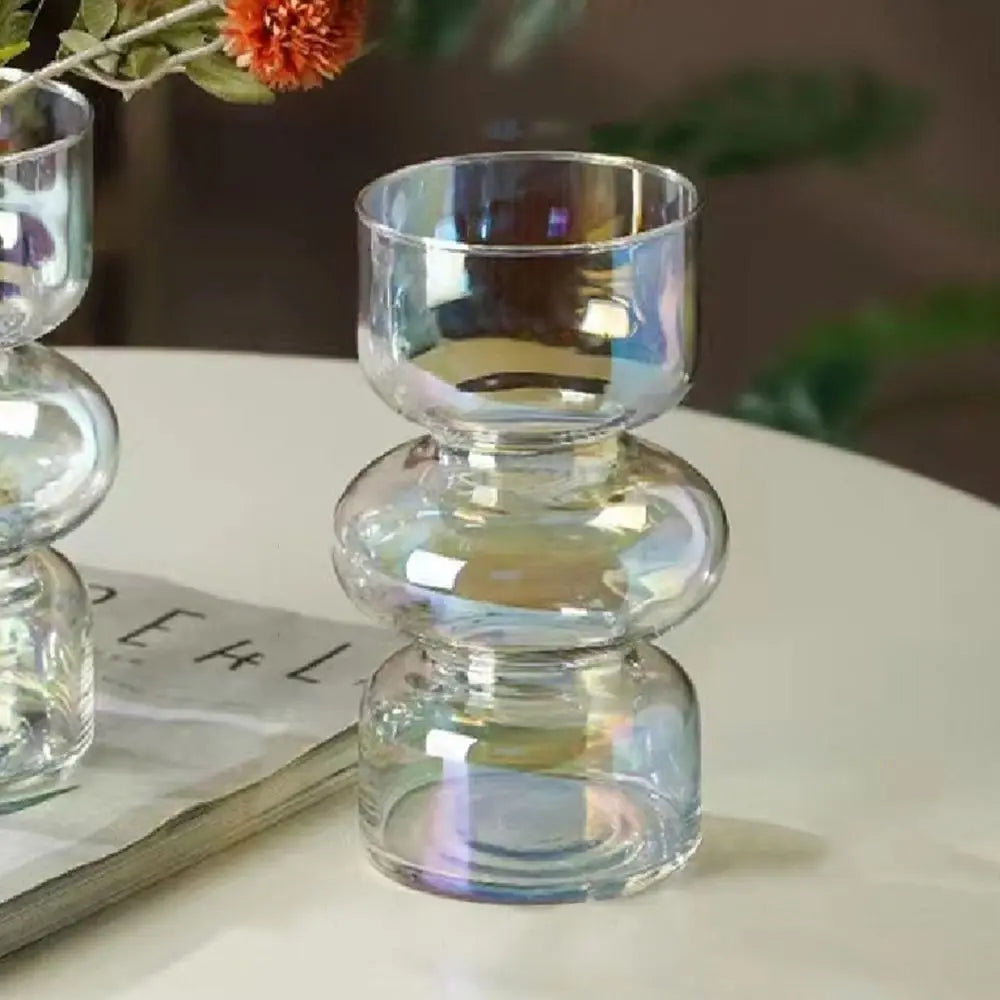 Glas Blumenvase – Elegante Deko Vase für Blumen und Kunstblumen