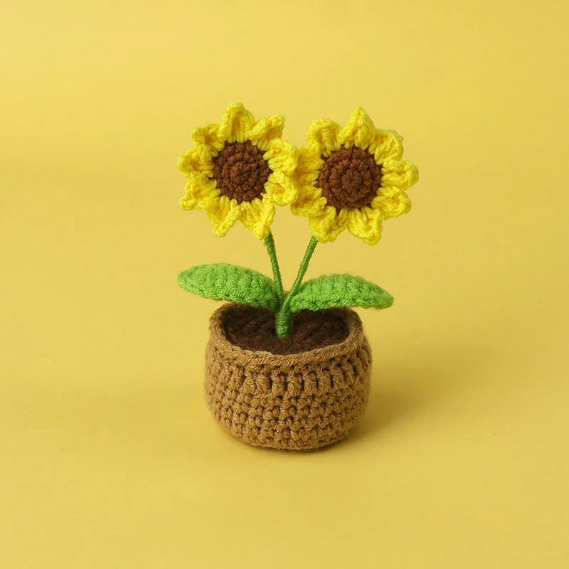 Gehäkelte Mini Sonnenblumen