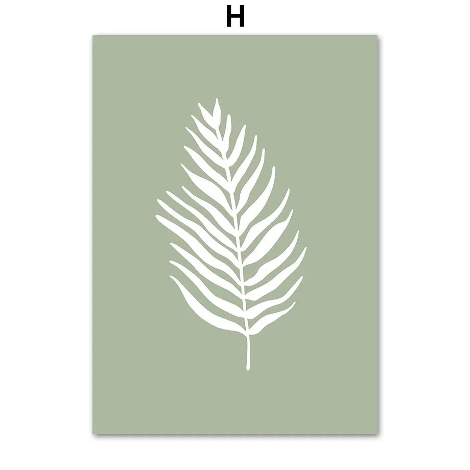 Sage Green Canvas Poster – Moderne Wanddeko