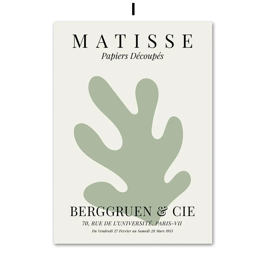 Sage Green Canvas Poster – Moderne Wanddeko