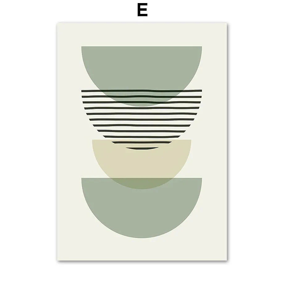 Sage Green Canvas Poster – Moderne Wanddeko