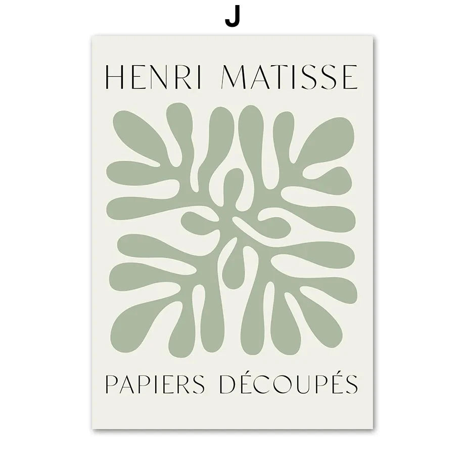 Sage Green Canvas Poster – Moderne Wanddeko