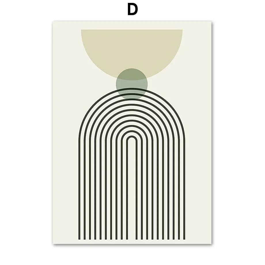 Sage Green Canvas Poster – Moderne Wanddeko