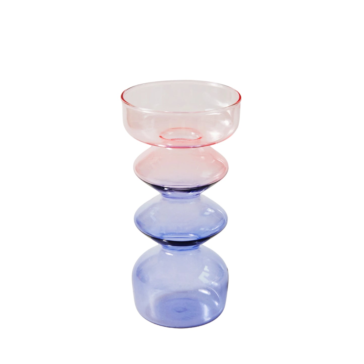 Lilac Glas Kerzenhalter – Elegante Handgemachte Tischdeko