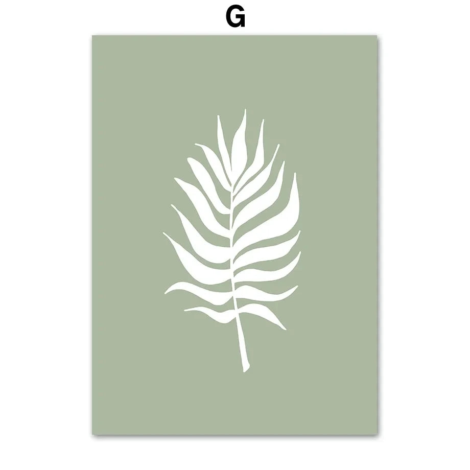 Sage Green Canvas Poster – Moderne Wanddeko